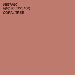 #BE7A6C - Coral Tree Color Image